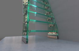 Glass staircases