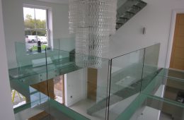 Glass staircases