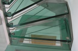 Glass staircases
