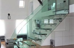Glass staircases